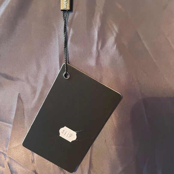 CELEBRITY FASHION | silver grey long fur like coat M NWT $119 - Picture 9 of 12